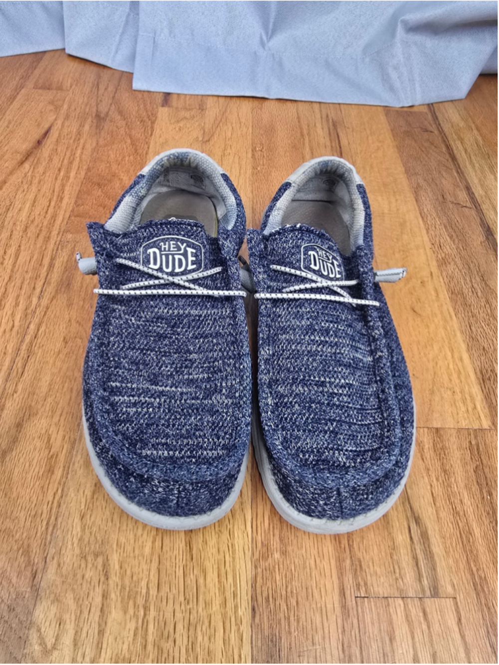 Men's Hey Dude Wally Sox Slip-On Shoes Blue/White Size 10